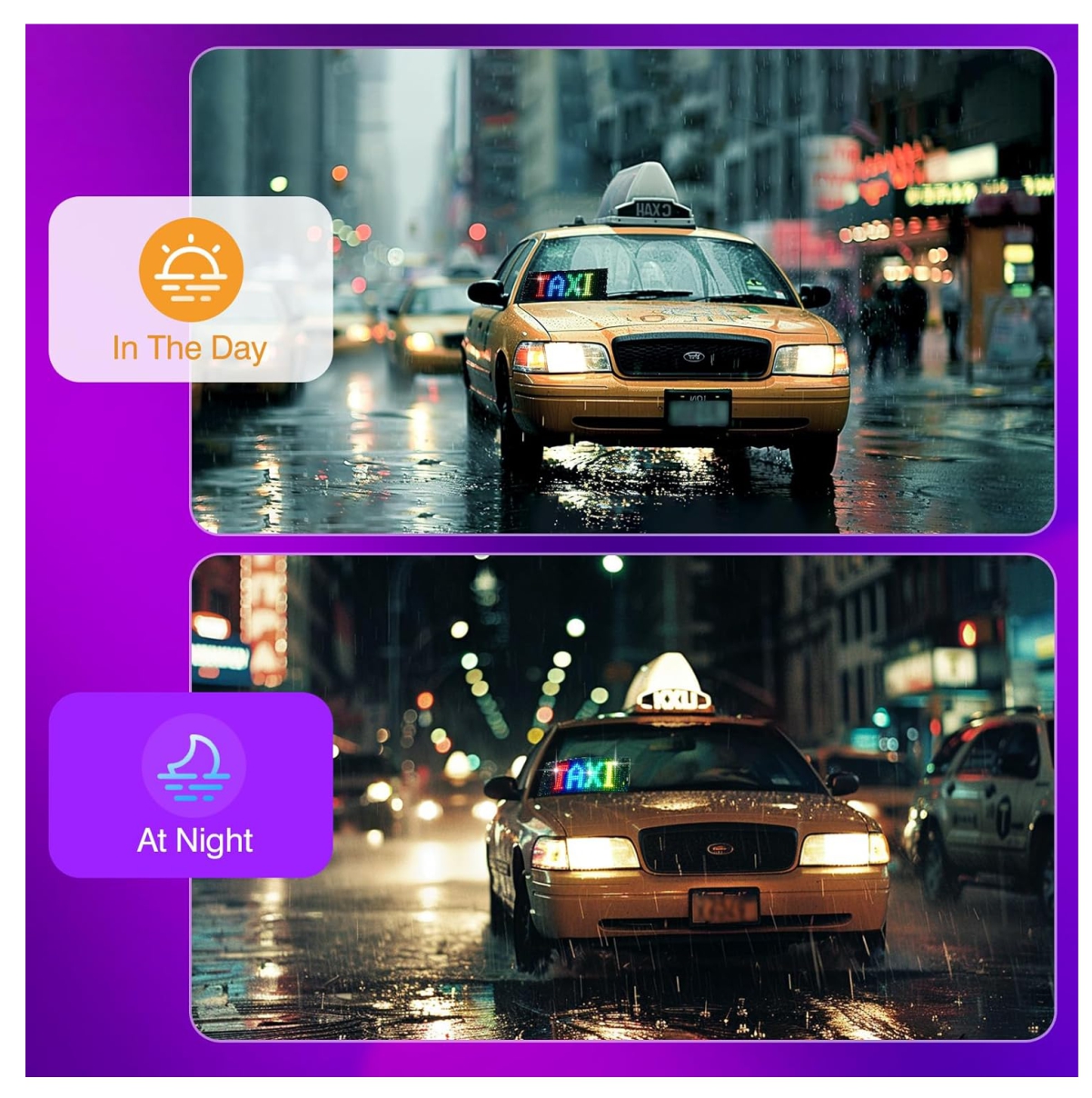 Miniatura 5 de Letrero Led Carro Aviso Flexible 60cm